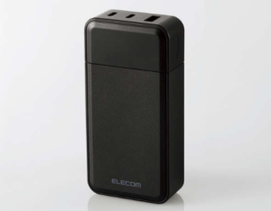 残量が見える高出力モバイルバッテリー DE-C51L-10000BK