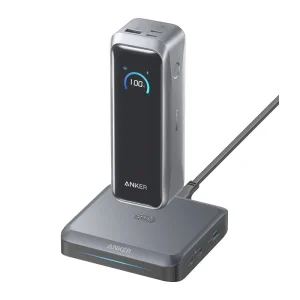 Anker Prime Power Bank (20100mAh, 220W) with Anker Prime Charging Base (150W, 3 Ports)